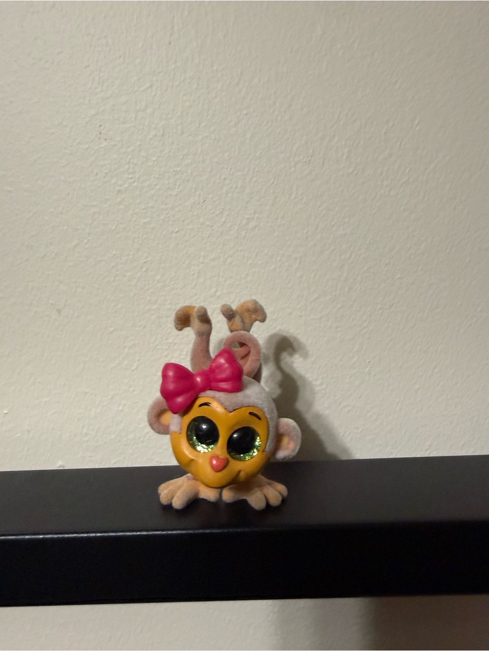 💖4/$25- TY Mini Beanie Boos Cherry the Monkey Vinyl Figure Pink Bow